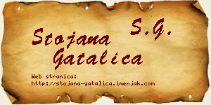 Stojana Gatalica vizit kartica